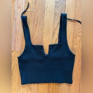 Zara Black women crop top